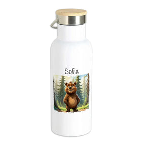 Kinder Trinkflasche Waldwächter-Bär - Druckerino