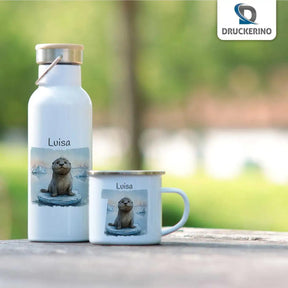 Kinder Trinkflasche Wasserspaß Otter - Druckerino