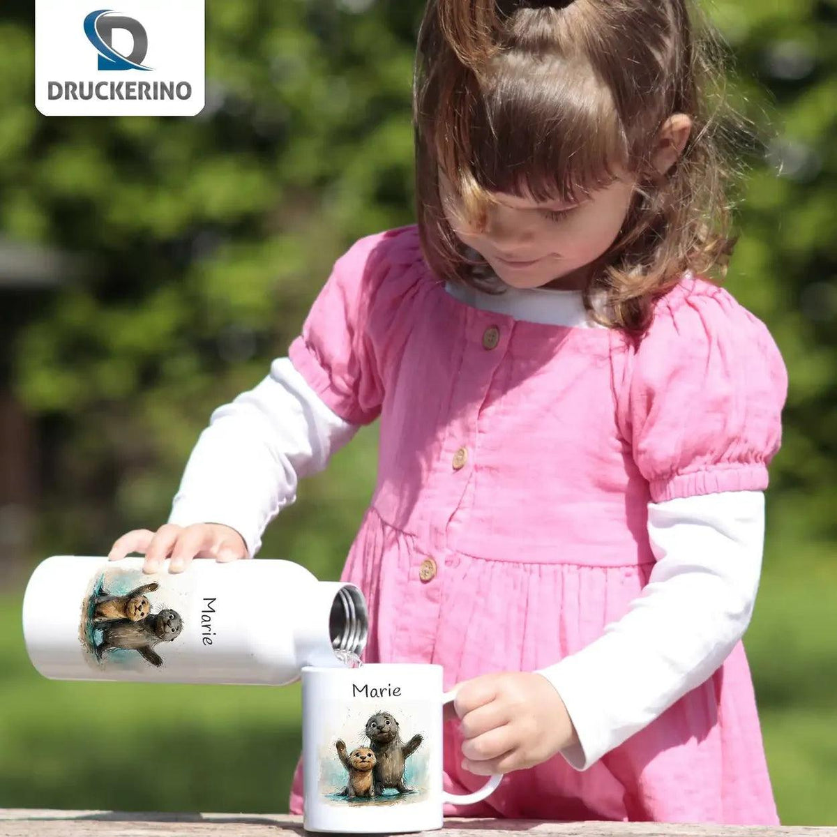 Kinder Trinkflasche Wasserweltenfreunde - Druckerino