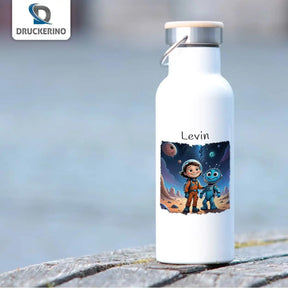 Kinder Trinkflasche Weltraumabenteurer - Druckerino