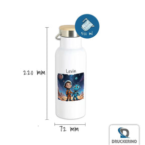 Kinder Trinkflasche Weltraumabenteurer - Druckerino