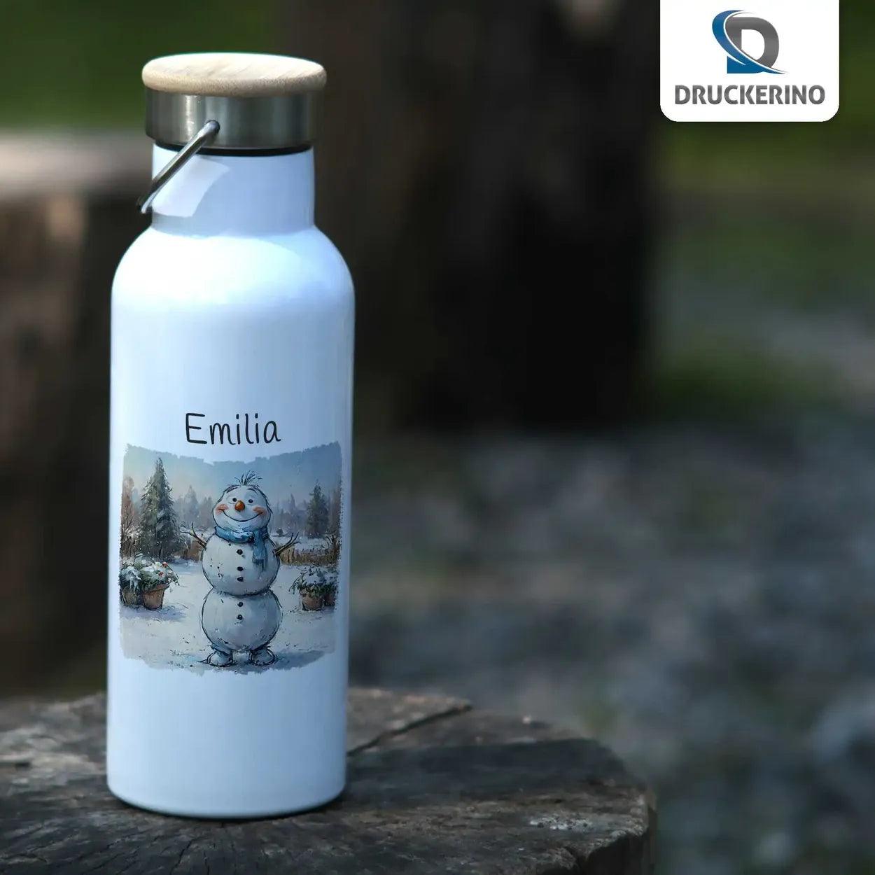 Kinder Trinkflasche Winterfreunde - Druckerino