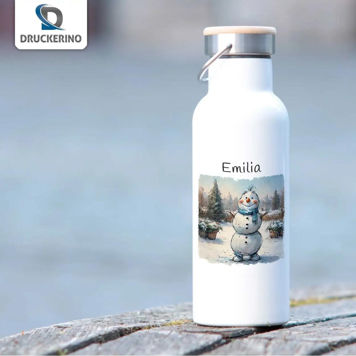 Kinder Trinkflasche Winterfreunde - Druckerino