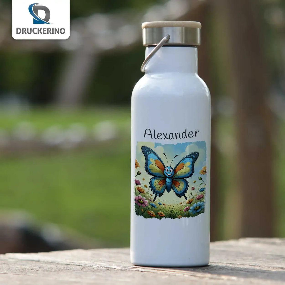 Kinder Trinkflasche Zauberflügel Schmetterling - Druckerino