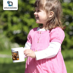 Kindertasse mit Namen | Abenteuerbaerchen | 320ml - Druckerino