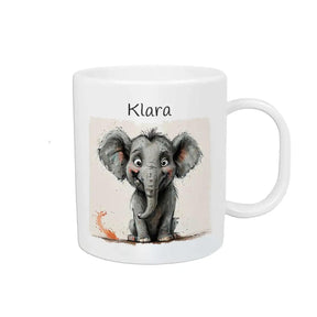 Kindertasse mit Namen | Elefantenzauber - Druckerino