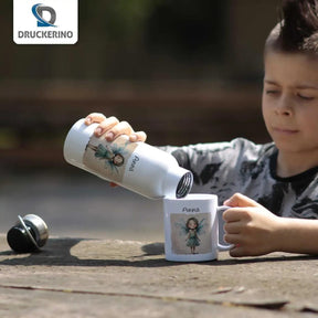 Kindertasse mit Namen | Feenmagie - Druckerino
