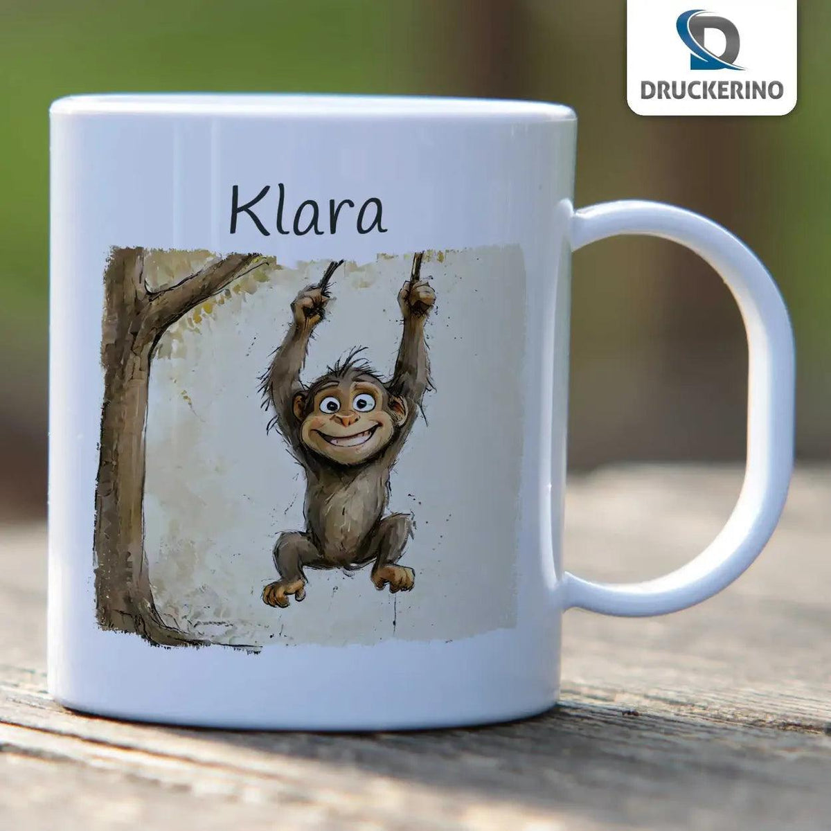 Kindertasse mit Namen | Klettermaxes Abenteuer - Druckerino