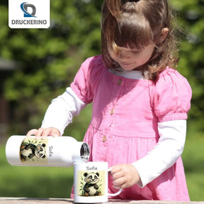 Kindertasse mit Namen | Pandabären-Zauber - Druckerino