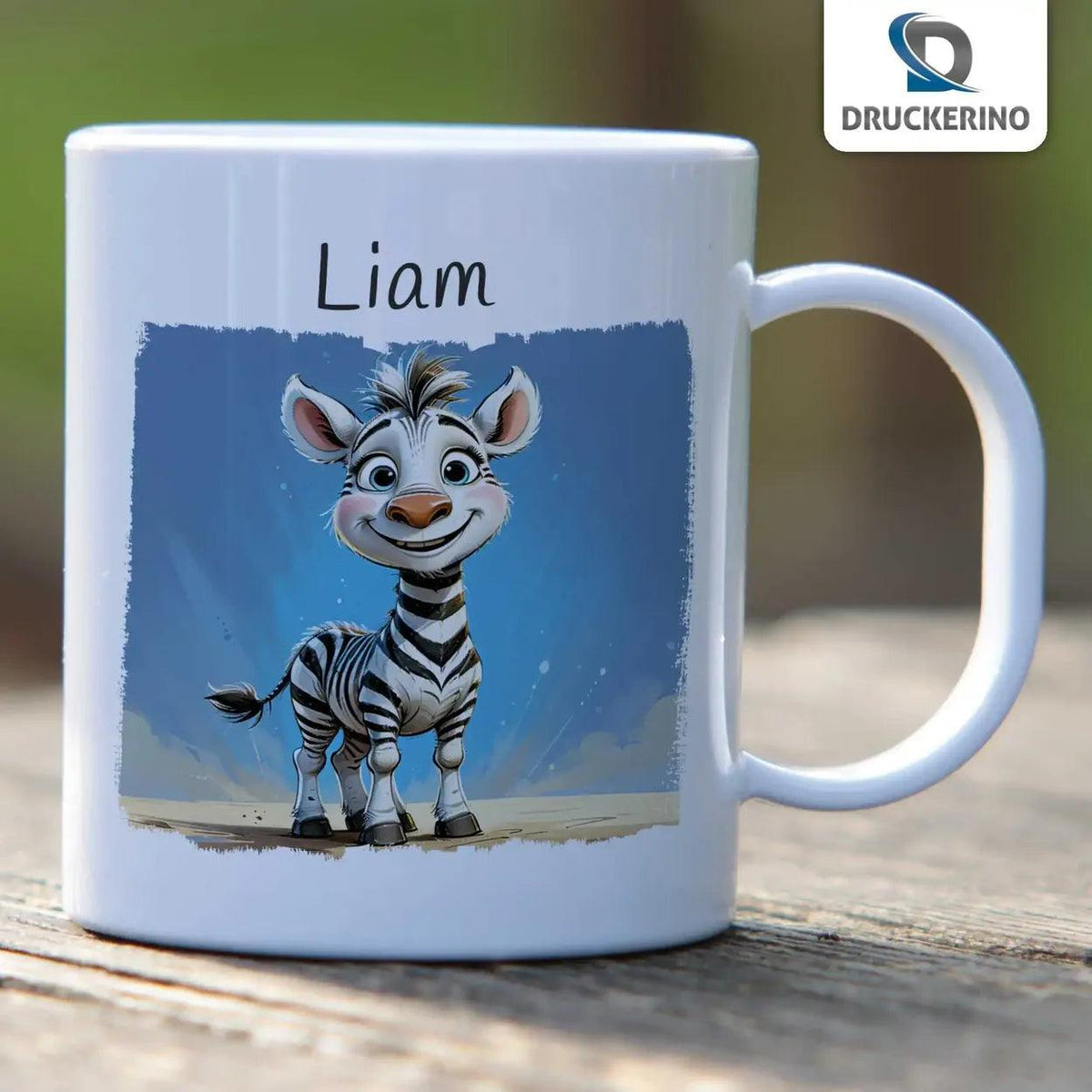 Kindertasse mit Namen | Safari Abenteuer - Druckerino