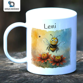 Kindertasse mit Namen | Summendes Glück - Druckerino