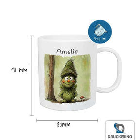 Kindertasse mit Namen | Waldgeflüster - Druckerino