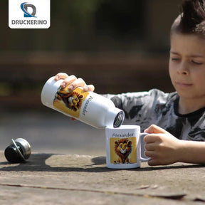 Kindertasse | Löwenstarker Morgengruß | 320ml - Druckerino