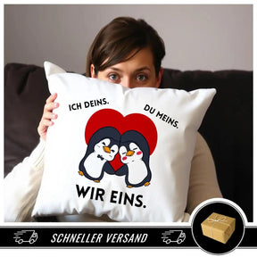 Kissen - ICH DEINS. DU MEINS. WIR EINS. - Druckerino