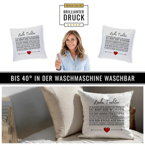 Kissen - Liebe Tochter - Druckerino