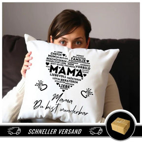 Kissen - Mama Du bist wunderbar - Druckerino