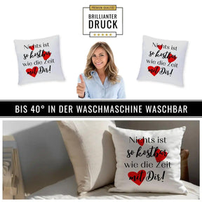 Kissen - Nichts ist so kostbar wie die Zeit mit Dir - Druckerino