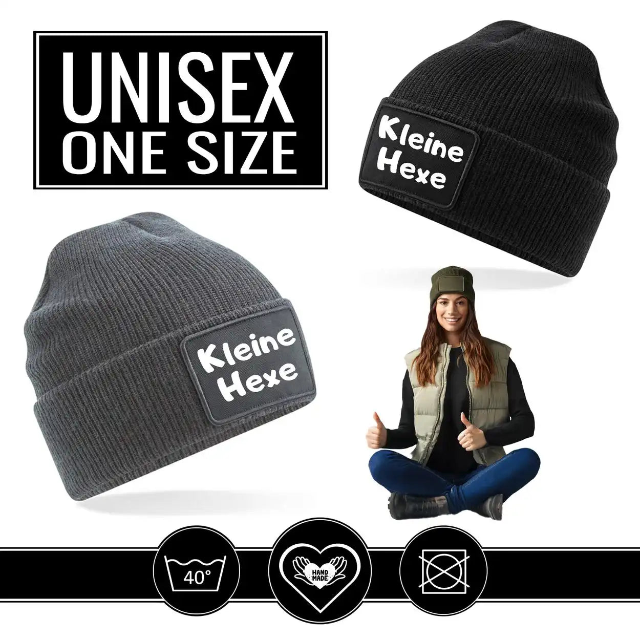 Mütze Beanie | Kleine Hexe  Geschenkidee Weihnachten