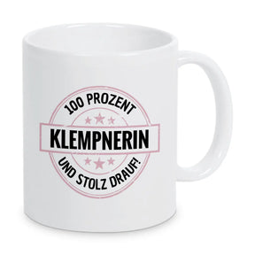 Klempnerin 100 Prozent Tasse - Druckerino
