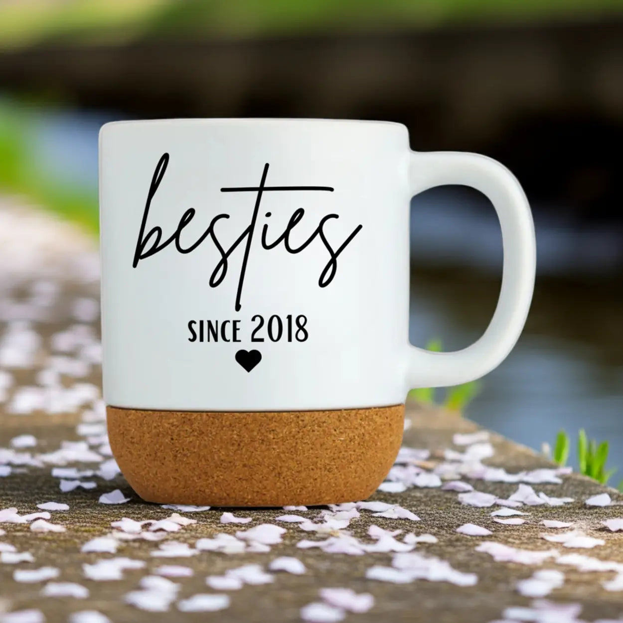 Kork Tasse besties since personalisiert Geschenk beste Freundin