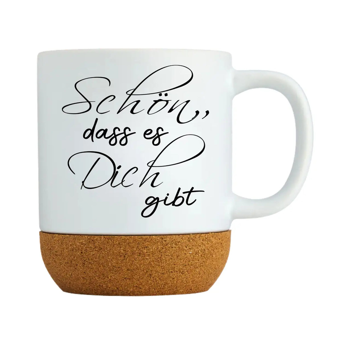 Liebevolle Tasse mit Spruch und Korkboden – perfektes Geschenk für beste Freundin oder Lieblingsmensch. Jetzt entdecken bei Druckerino!