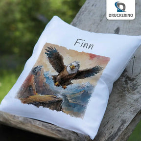 Kuschelkissen Kinder | Adler Traumflug 40x40 cm - Druckerino