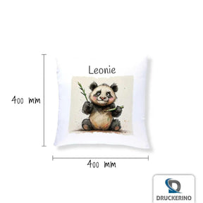 Kuschelkissen Kinder | Bambusfreund Panda 40x40 cm - Druckerino
