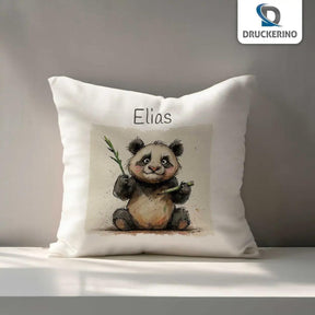 Kuschelkissen Kinder | Bambusfreund Panda 40x40 cm - Druckerino
