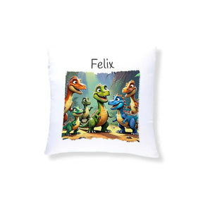 Kuschelkissen Kinder | Dino-Abenteuer 40x40 cm - Druckerino