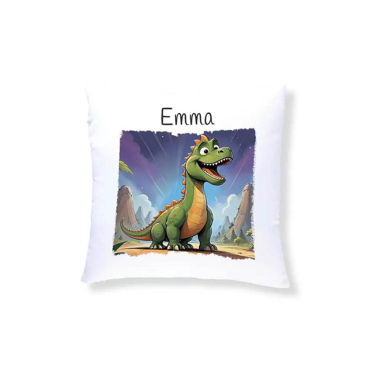 Kuschelkissen Kinder | Dino-Abenteuer 40x40 cm - Druckerino
