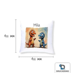 Kuschelkissen Kinder | Dino Freunde 40x40 cm - Druckerino