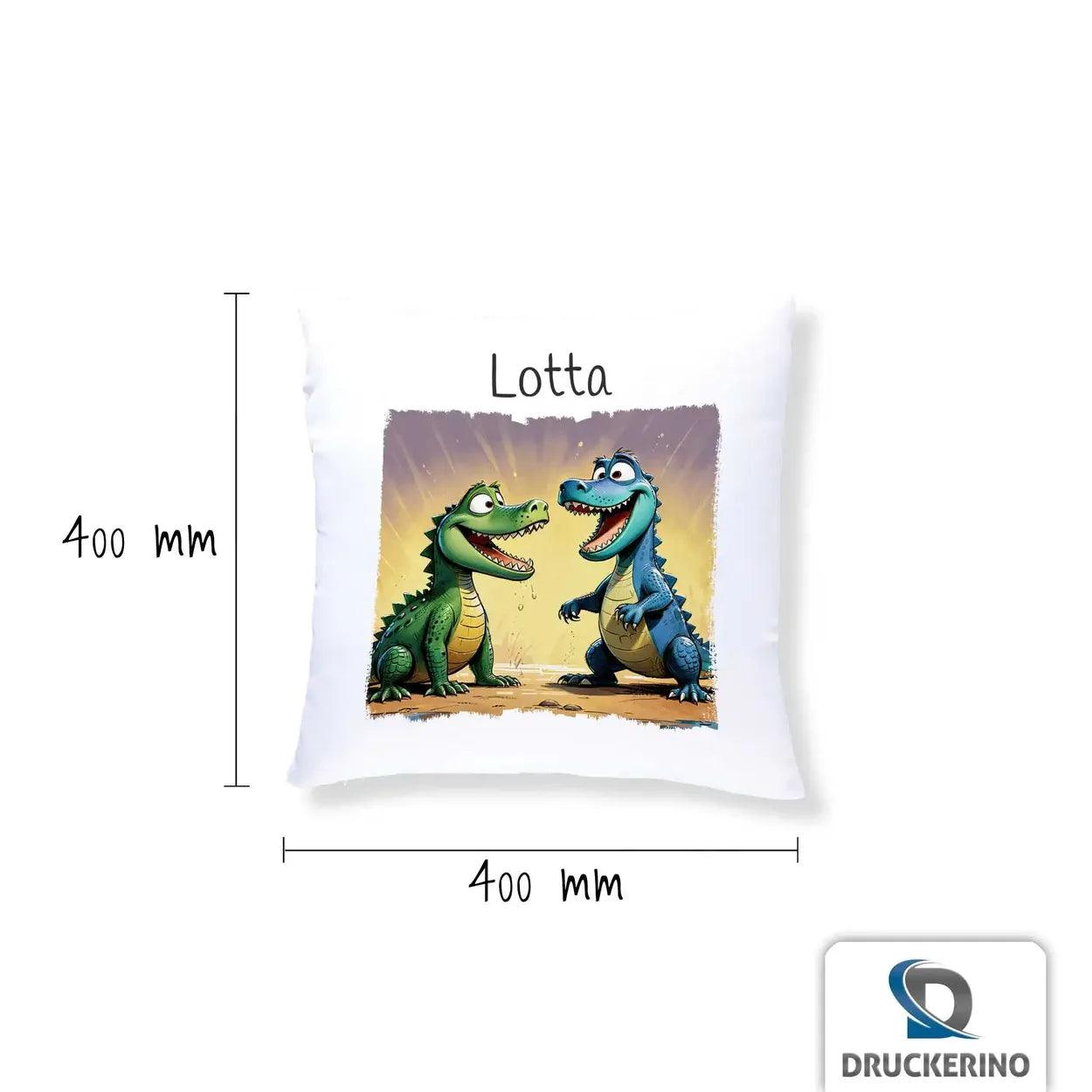 Kuschelkissen Kinder | Dino-Freunde 40x40 cm - Druckerino