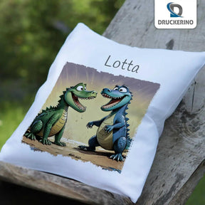 Kuschelkissen Kinder | Dino-Freunde 40x40 cm - Druckerino