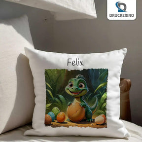 Kuschelkissen Kinder | Dschungelabenteuer 40x40 cm - Druckerino