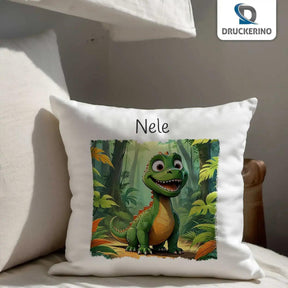 Kuschelkissen Kinder | Dschungelabenteuer 40x40 cm - Druckerino