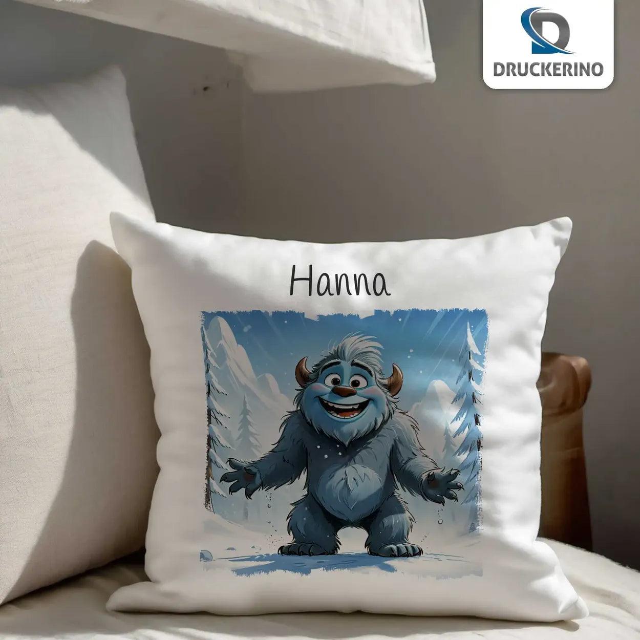 Kuschelkissen Kinder | Eisiger Freund 40x40 cm - Druckerino