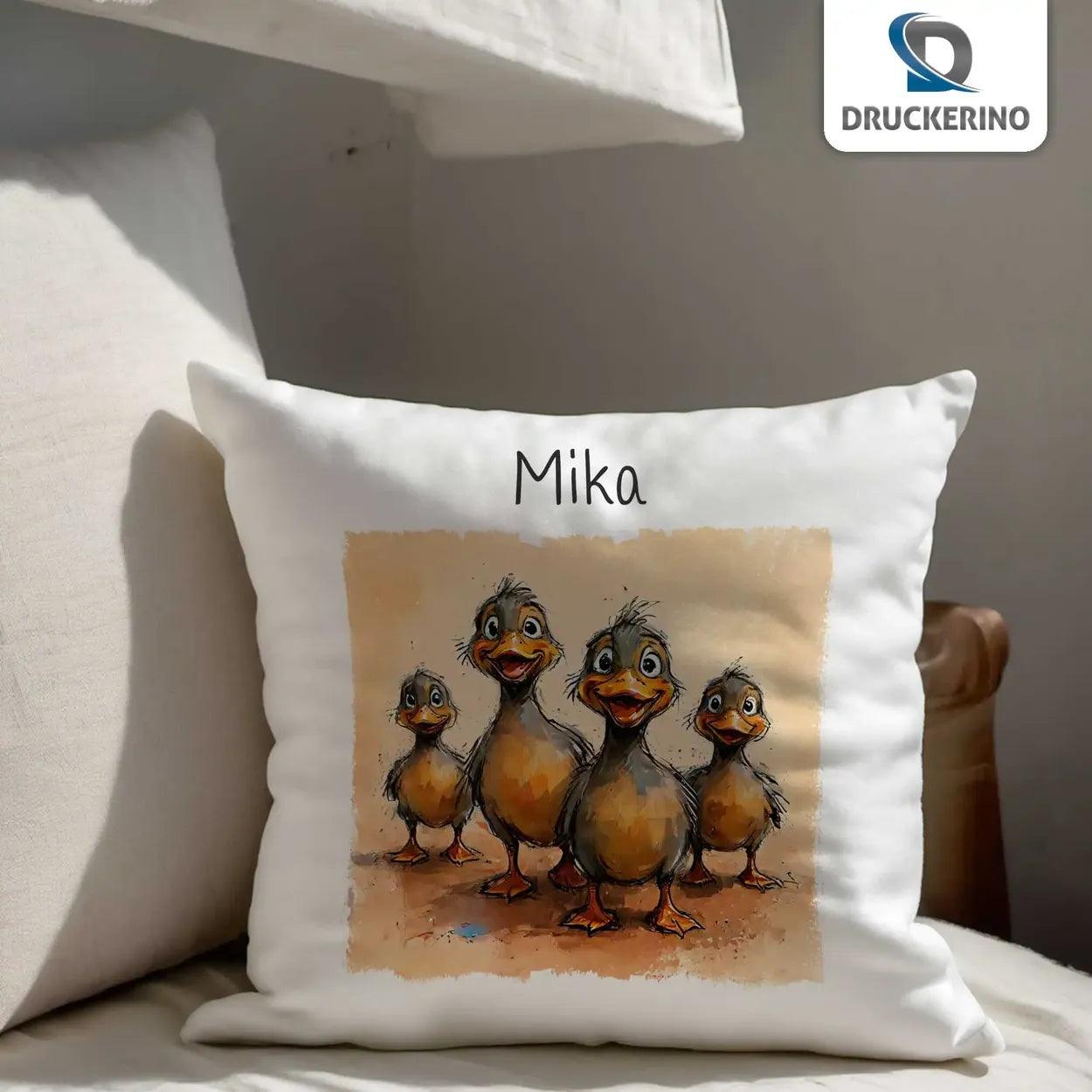 Kuschelkissen Kinder | Entenkuscheltraum 40x40 cm - Druckerino