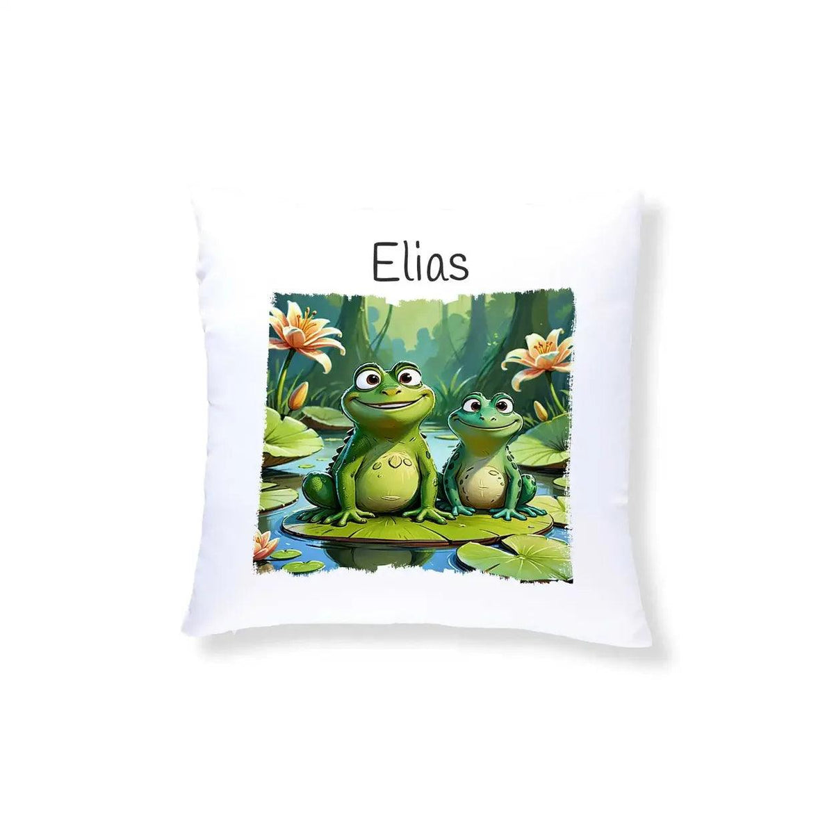 Kuschelkissen Kinder | Froschfreunde 40x40 cm - Druckerino