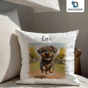 Kuschelkissen Kinder | Kleiner Welpe 40x40 cm - Druckerino