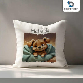 Kuschelkissen Kinder | Kuschelwelpe 40x40 cm - Druckerino