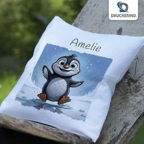 Kuschelkissen Kinder | Pinguintraum 40x40 cm - Druckerino