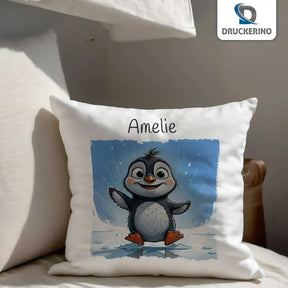 Kuschelkissen Kinder | Pinguintraum 40x40 cm - Druckerino