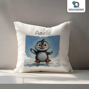 Kuschelkissen Kinder | Pinguintraum 40x40 cm - Druckerino