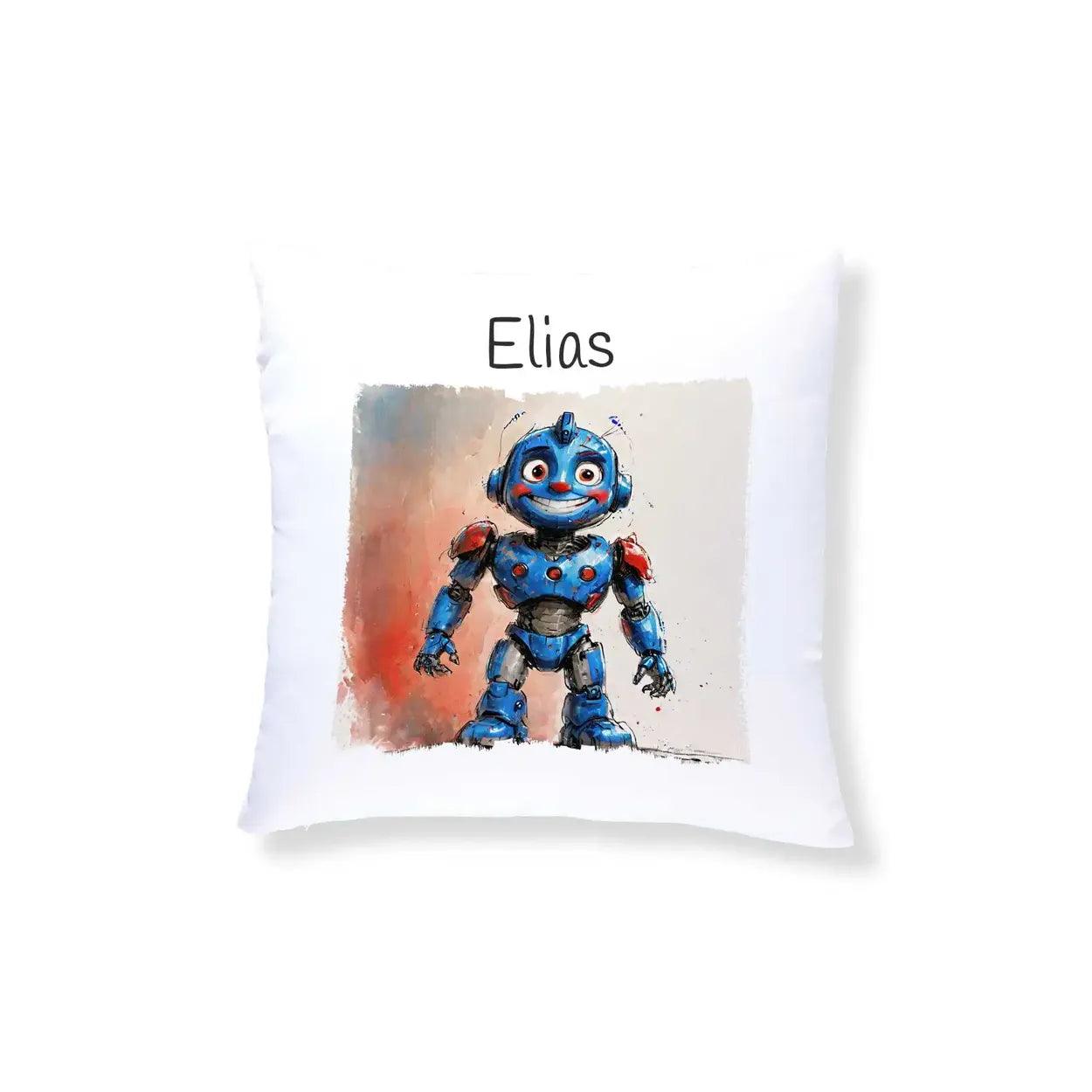 Kuschelkissen Kinder | Roboterfreund 40x40 cm - Druckerino