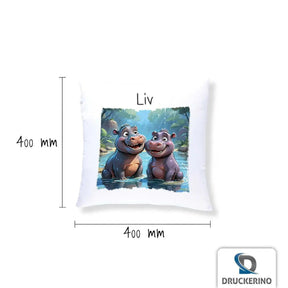 Kuschelkissen Kinder | Safari-Abenteuer 40x40 cm - Druckerino