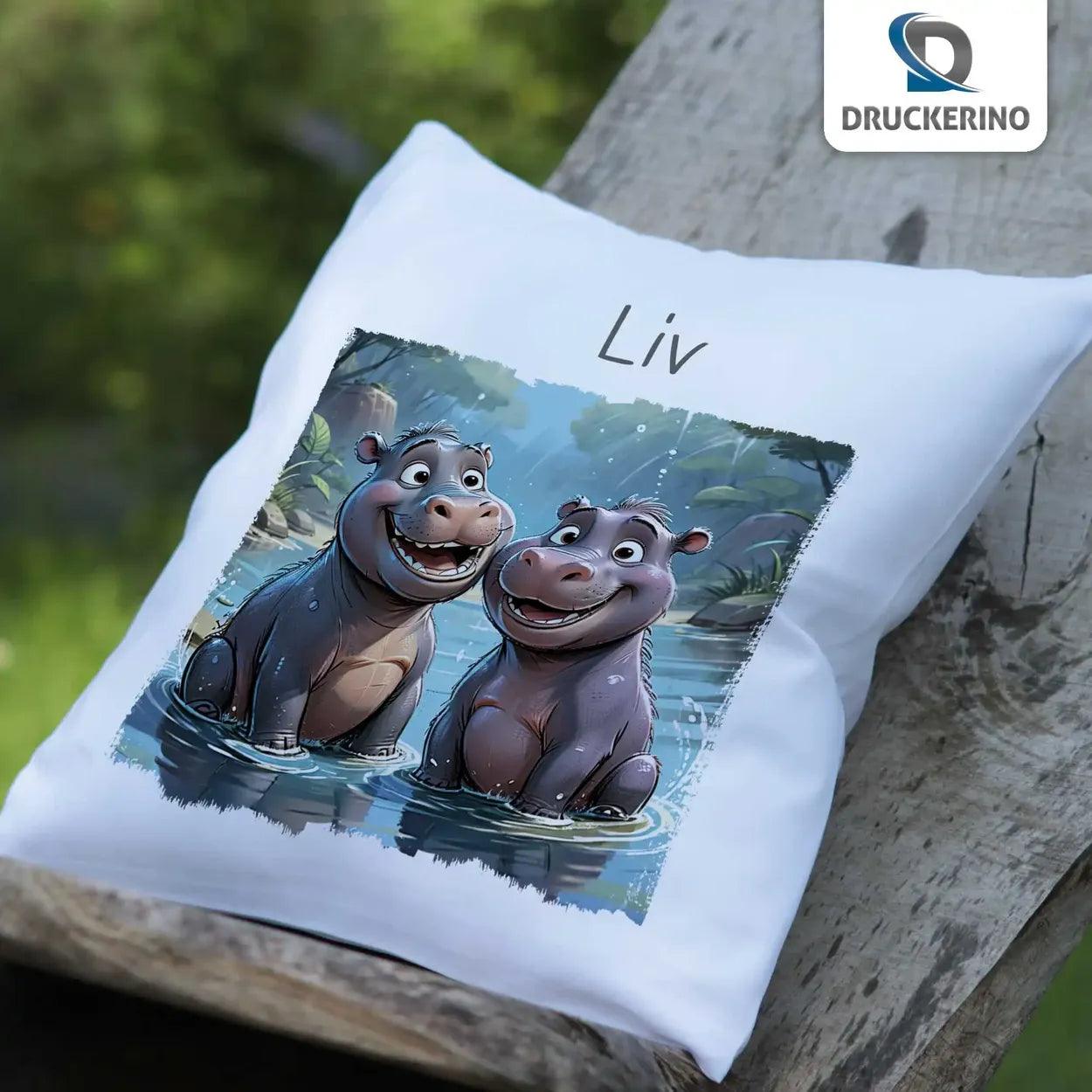 Kuschelkissen Kinder | Safari-Abenteuer 40x40 cm - Druckerino