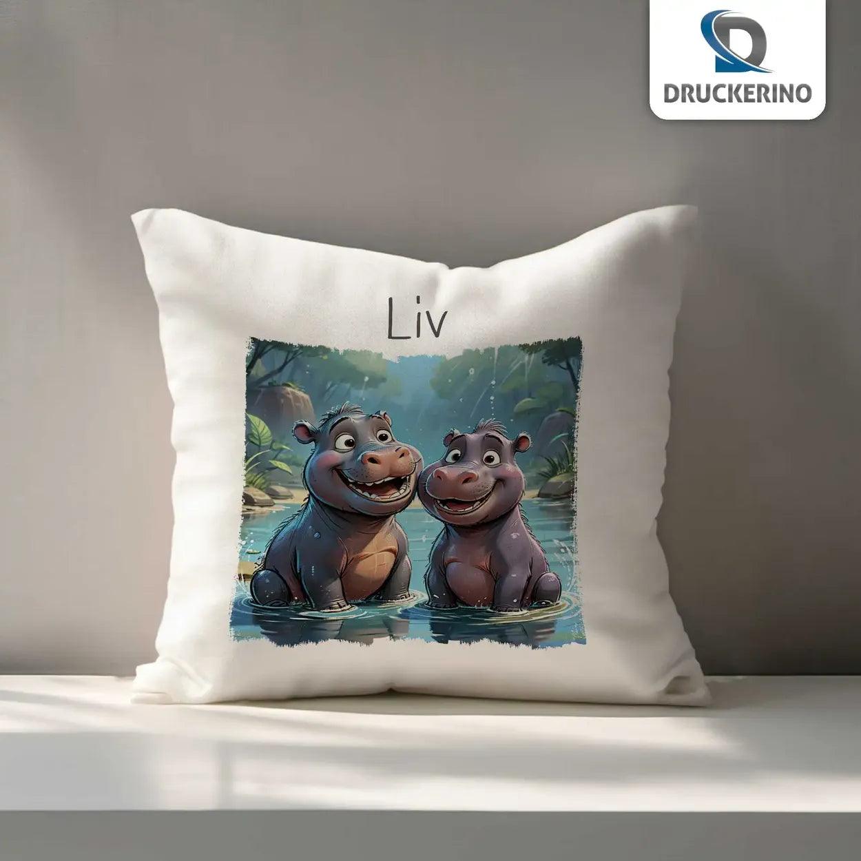 Kuschelkissen Kinder | Safari-Abenteuer 40x40 cm - Druckerino