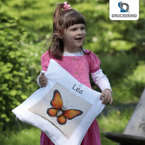 Kuschelkissen Kinder | Schmetterling 40x40 cm - Druckerino