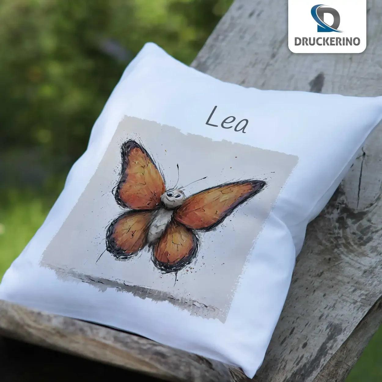 Kuschelkissen Kinder | Schmetterling 40x40 cm - Druckerino