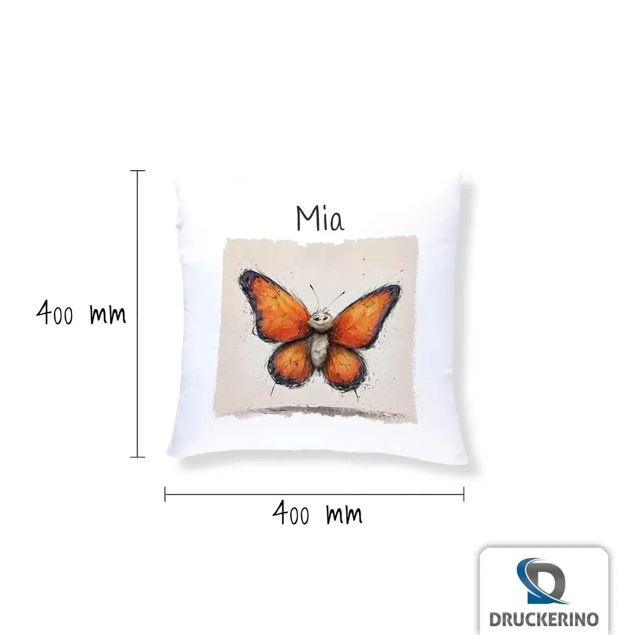 Kuschelkissen Kinder | Schmetterling 40x40 cm - Druckerino